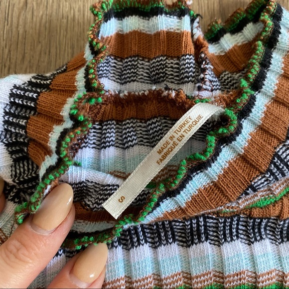 Free People Mirror Long Sleeve Mock Neck Sweater Top - Picture 3 of 4